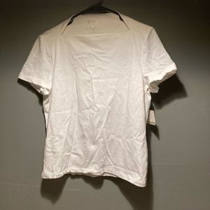 Nwt Kate spade Broome street size large white short sleeve shirt